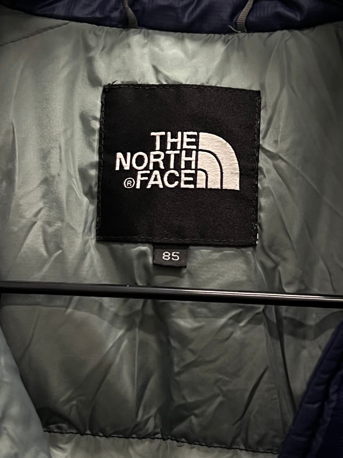 노스페이스 700필 구스다운 눕시 패딩 자켓 블루 상품이미지4