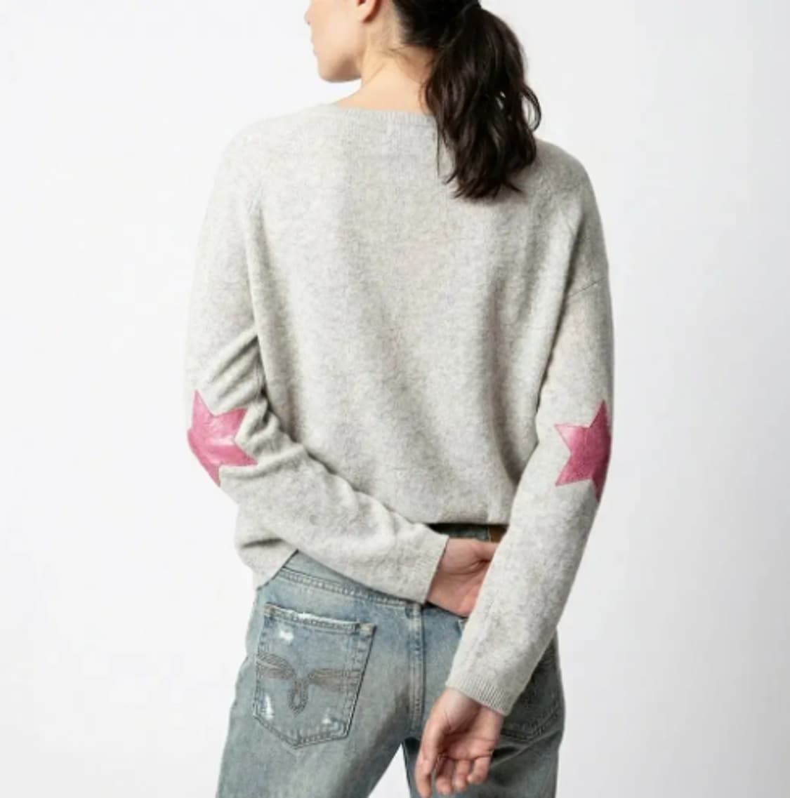  [정품] 쟈딕앤볼테르 CICI 캐시미어 100% 별패치 니트 (S) 상품이미지1