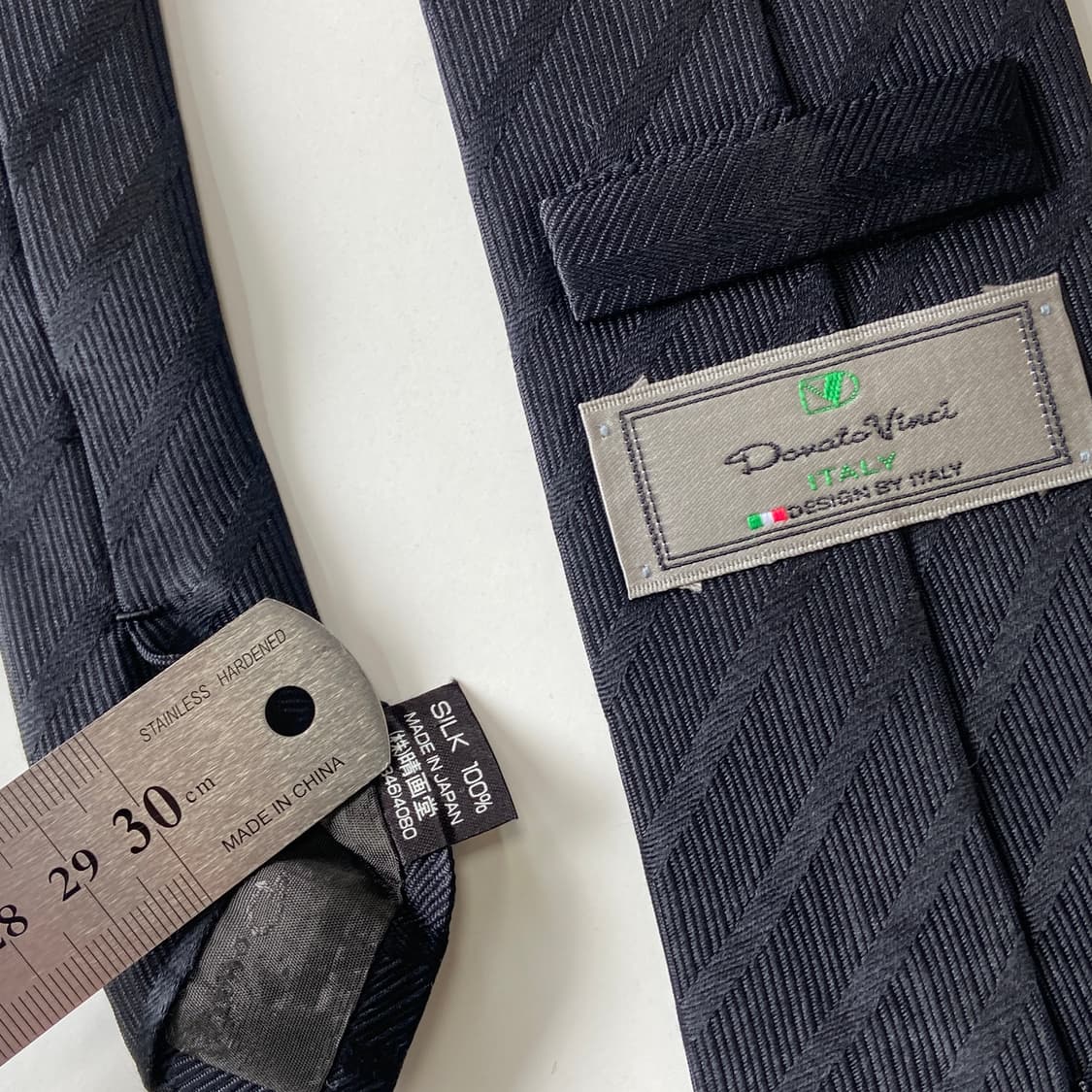 Donato Vinci 블랙 실크 이태리 넥타이 상품이미지5