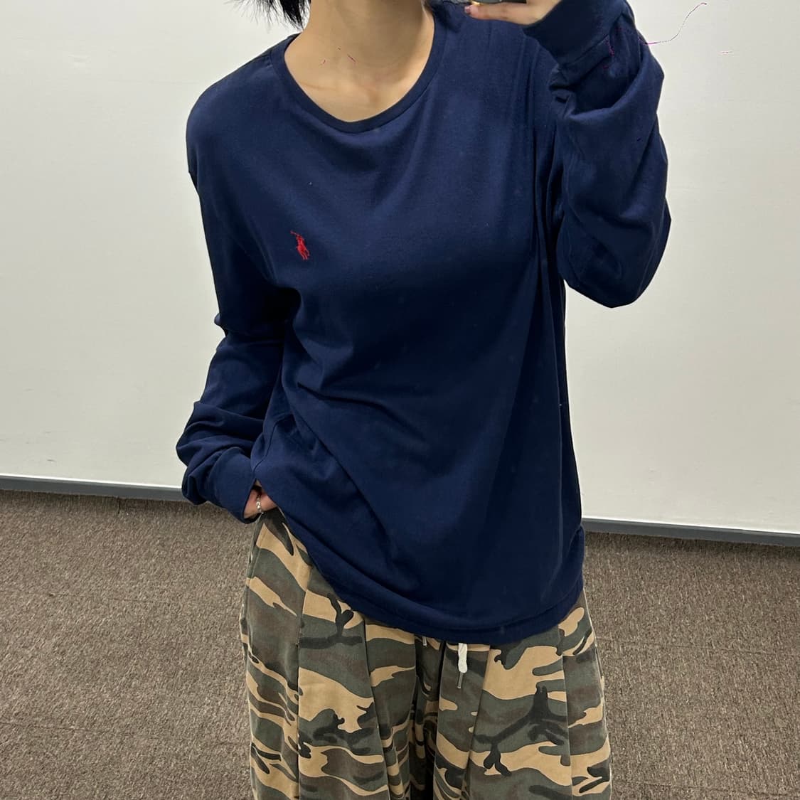 Polo 폴로 멀티포니 네이비 반집업 롱슬리브 상품이미지2