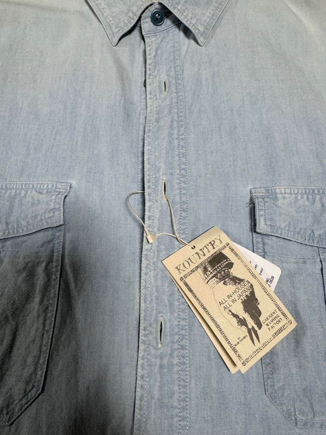 캐피탈 샴브레이 본 셔츠 5사이즈 판매합니다. 상품이미지3