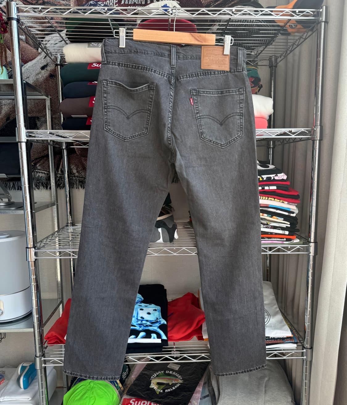 리바이스 빅 e 흑청 데님 팬츠 상품이미지1