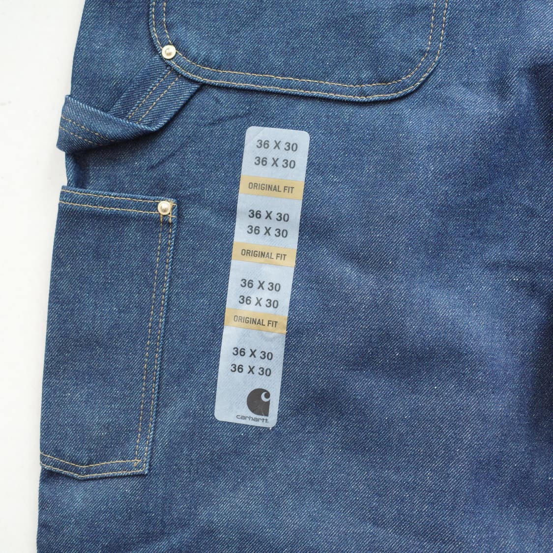 데드스탁 새상품 칼하트 B07 더블니 데님 워크팬츠 36x30 상품이미지8