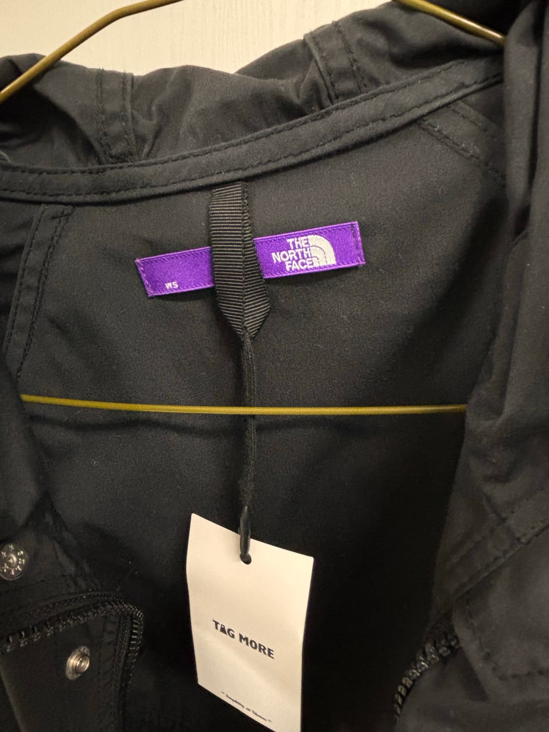 노스페이스 퍼플라벨 여성 블랙 후드 자켓 s  상품이미지3