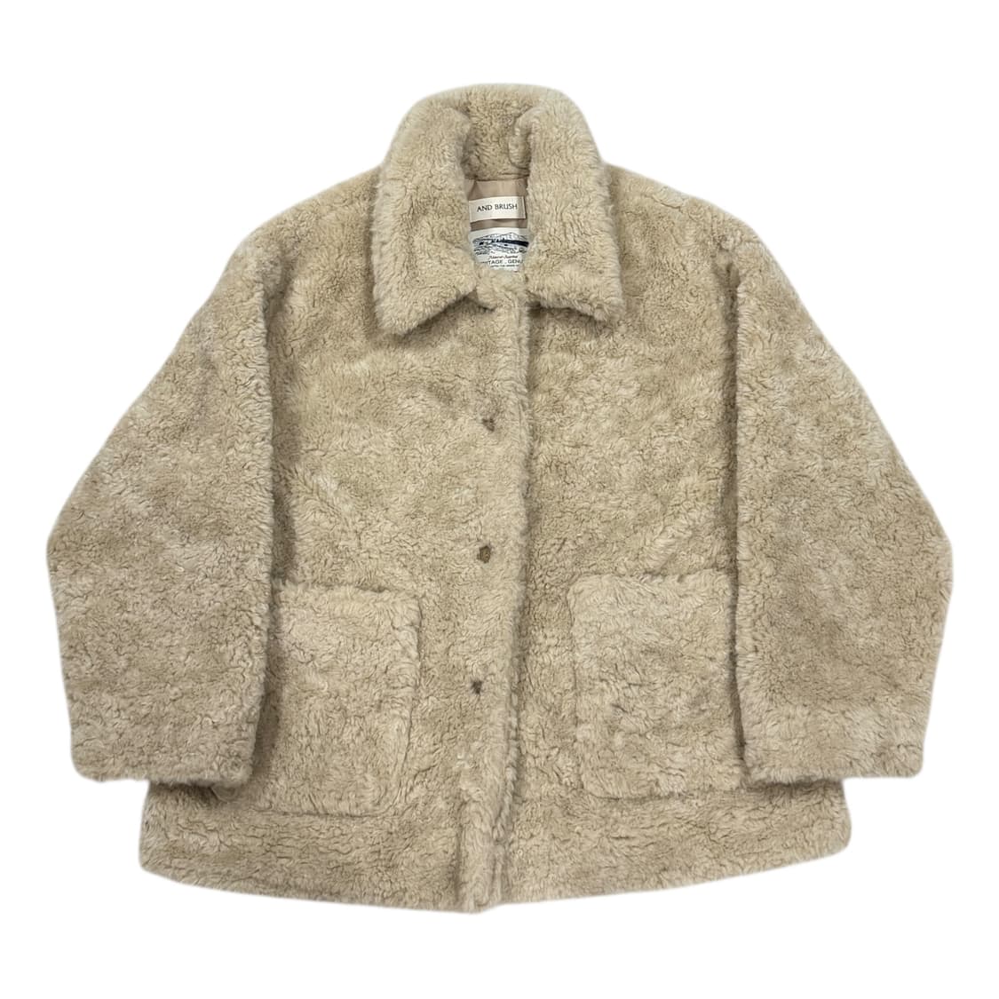 앤드브러쉬 이브닝 퍼 자켓 베이지 상품이미지1