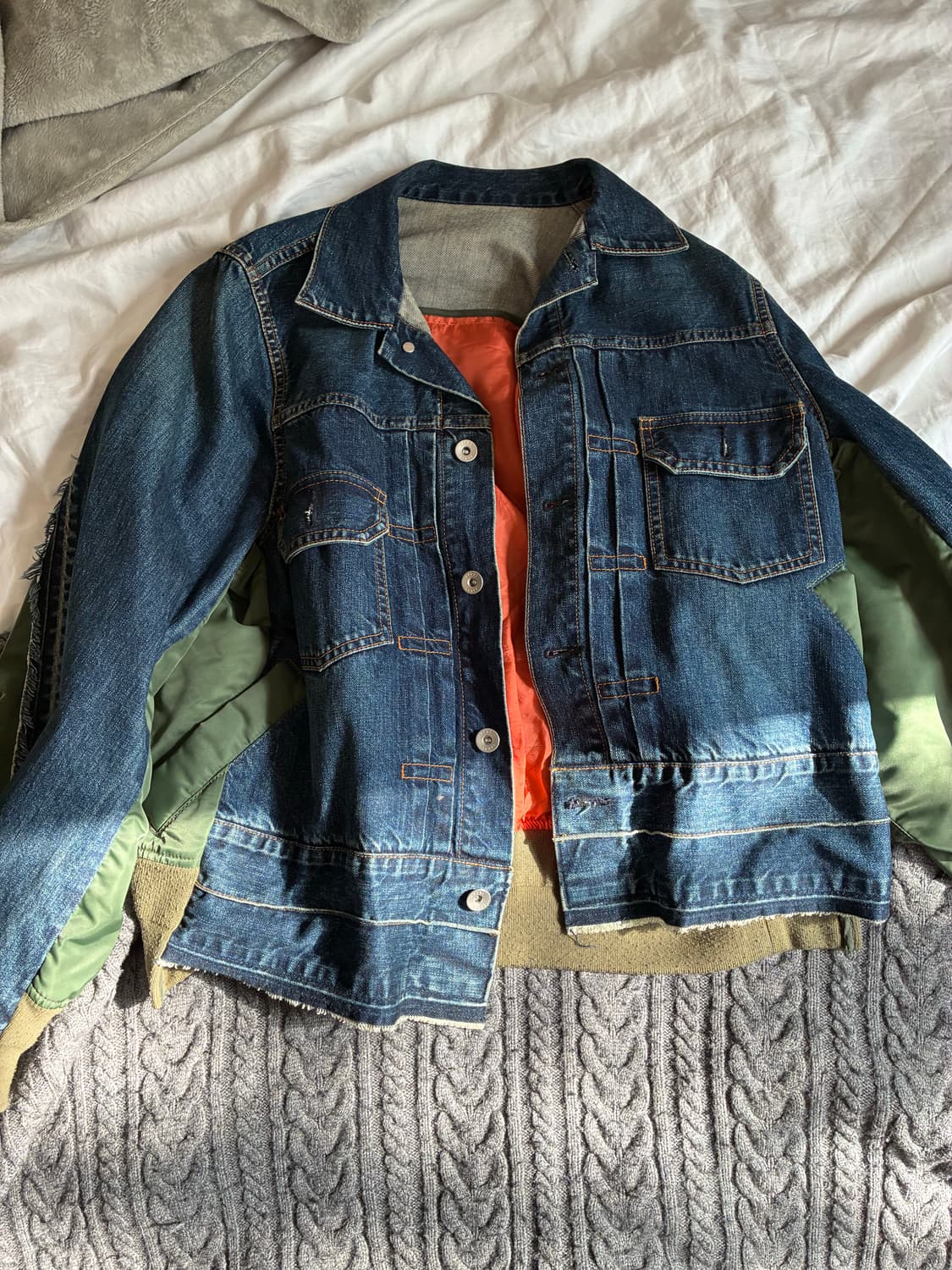 Sacai 데님 봄버 상품이미지1