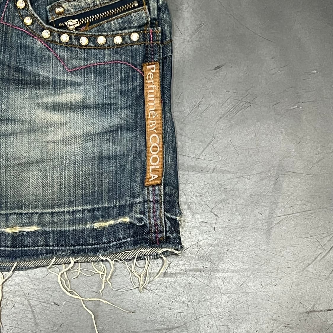  y2k 펑크 레이어드 큐빅 데님 스커트 y16078 상품이미지4