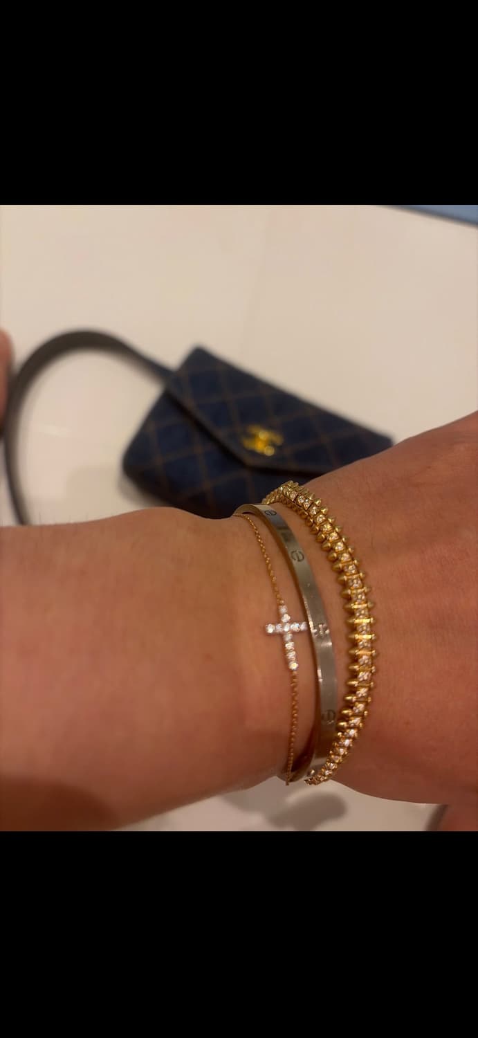 클래쉬 드 까르띠에 브레이슬릿, 플렉시블, 스몰(SMALL) 모델, 파베 상품이미지5