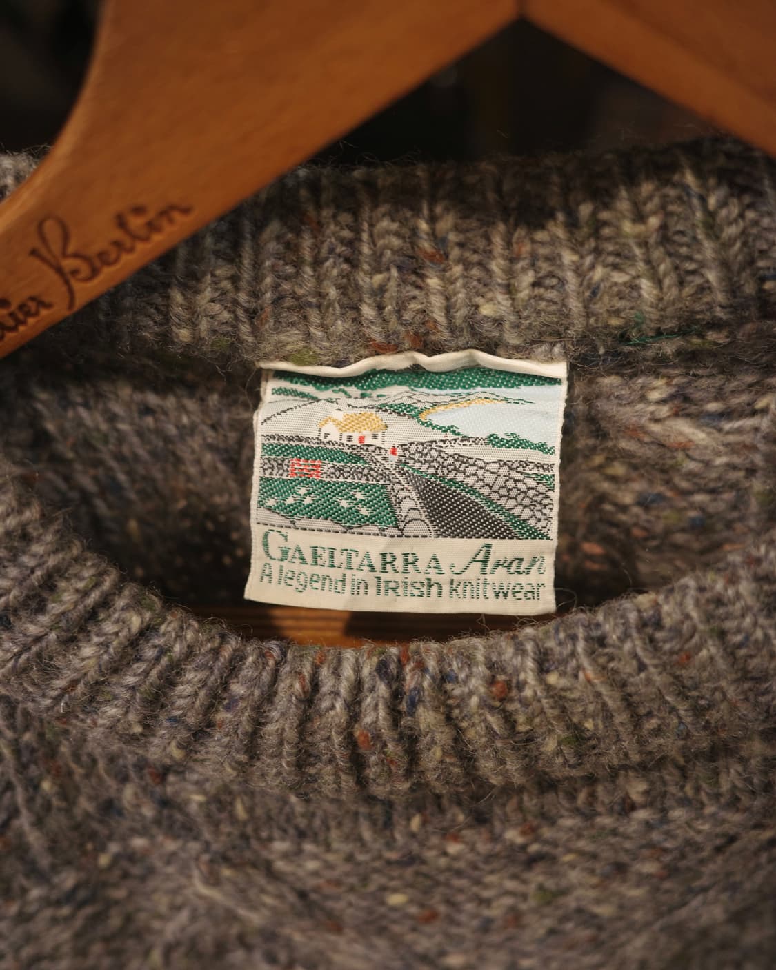 빈티지 아일랜드 보카시 피셔맨 아란 스웨터 상품이미지3