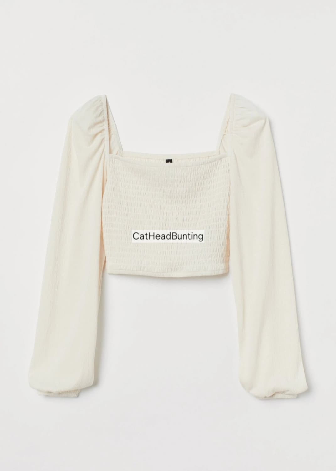 h&m 디바이디드 셔링 링클 블라우스 티_실착 1회 상품이미지5