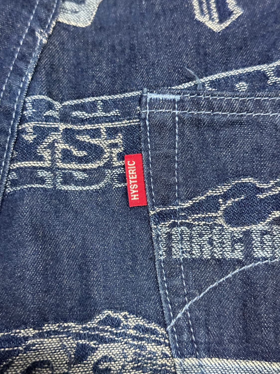 히스테릭 글래머 아카이브 아이코닉 패턴 와이드 데님 청바지  상품이미지5