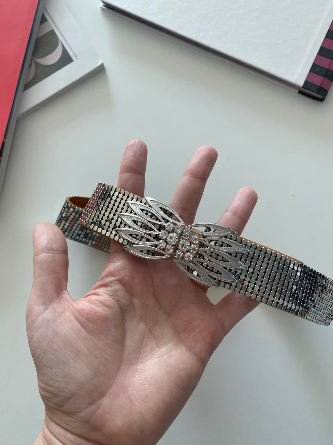 Y2k 빈티지 실버 메탈 벨트 상품이미지1