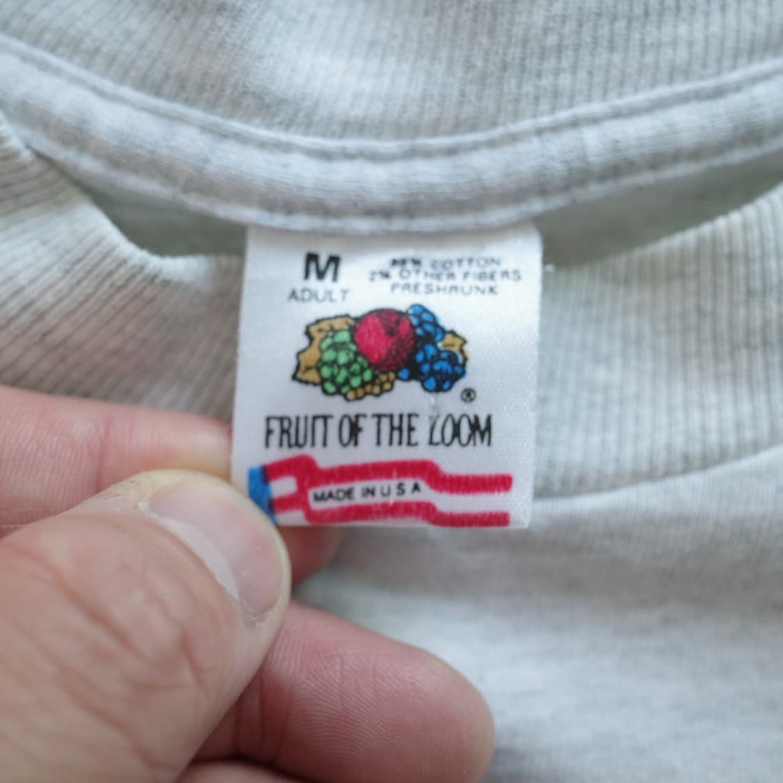 80s USA 후르츠 STILL PERFECT 싱글스티치 티셔츠 상품이미지3