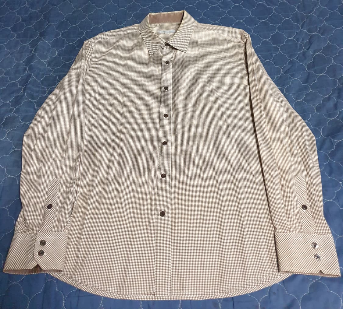 ICINOO 이신우 깅엄체크 긴팔셔츠 브라운 (110) 상품이미지1