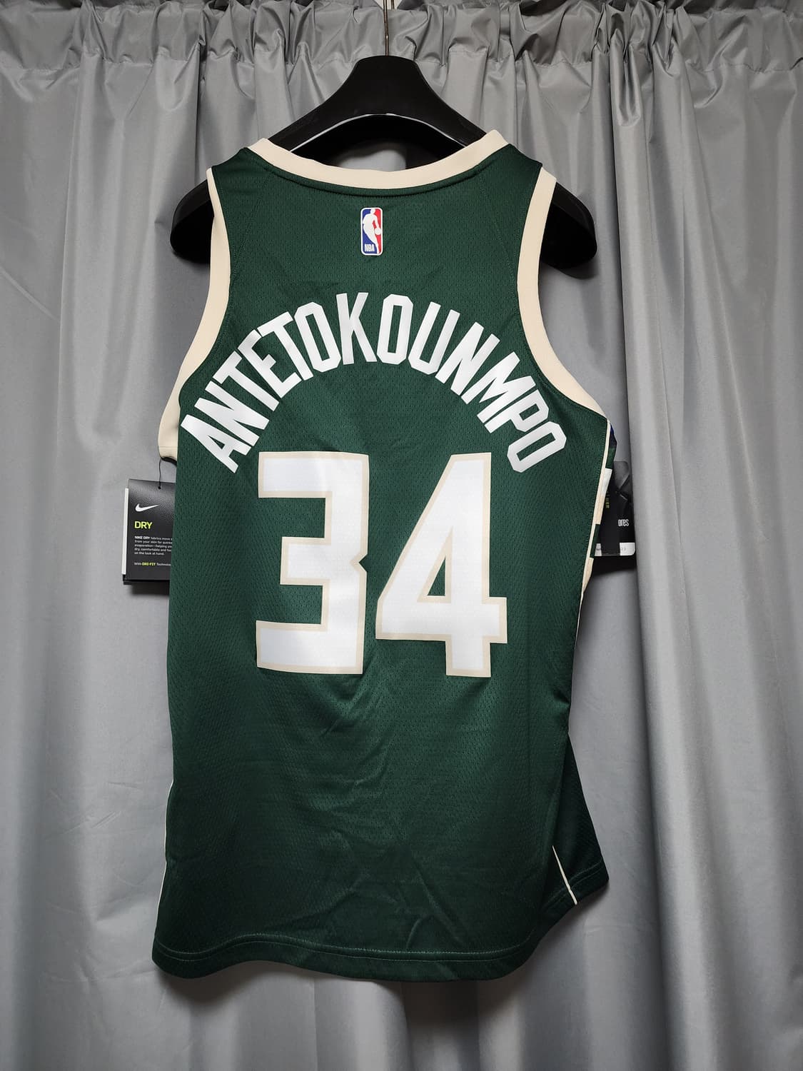 나이키 밀워키벅스 안테토쿤보 스윙민 져지 44사이즈 새제품 상품이미지2