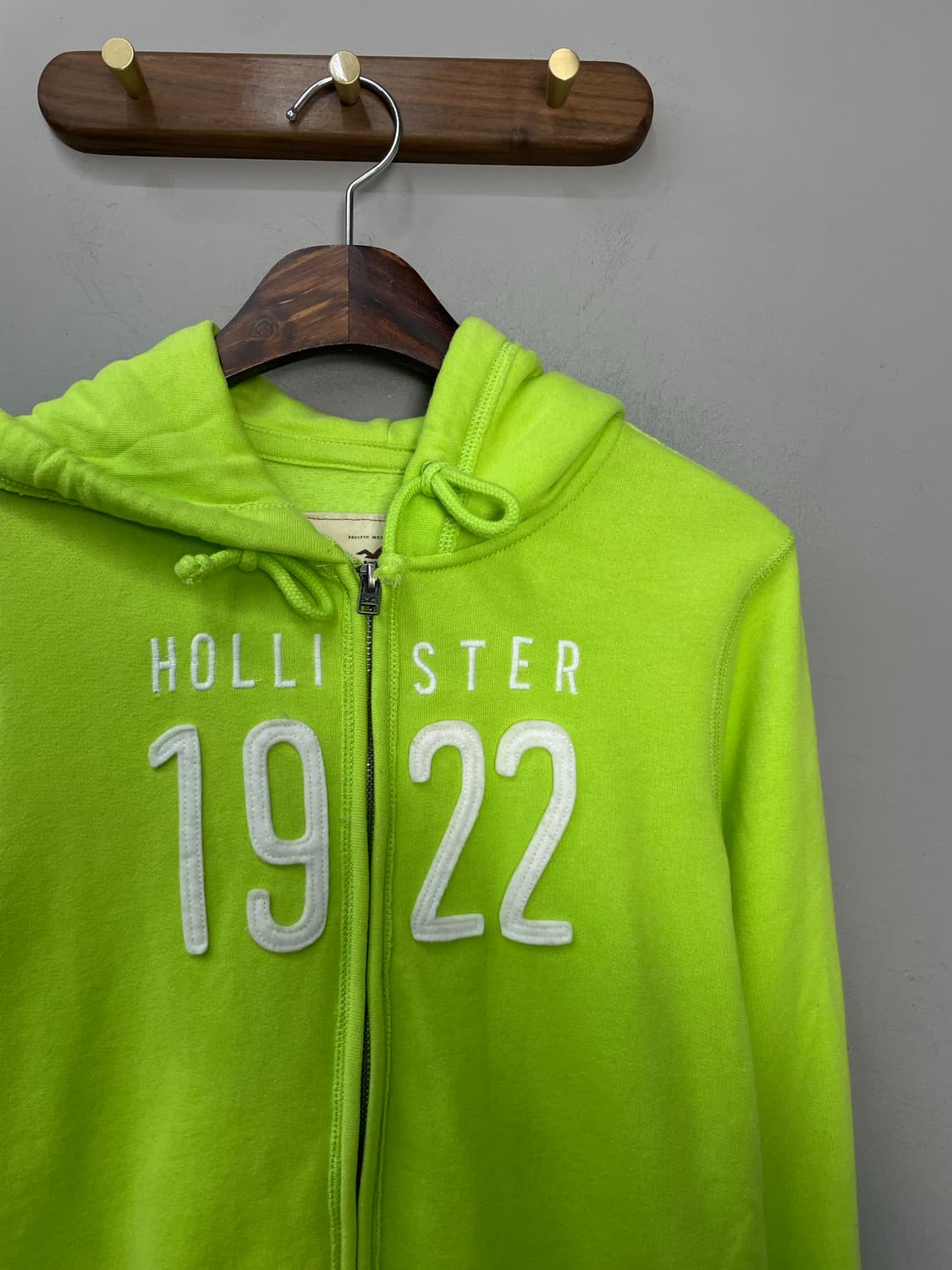 홀리스터 라이트그린 로고 후드집업 H1672 상품이미지3