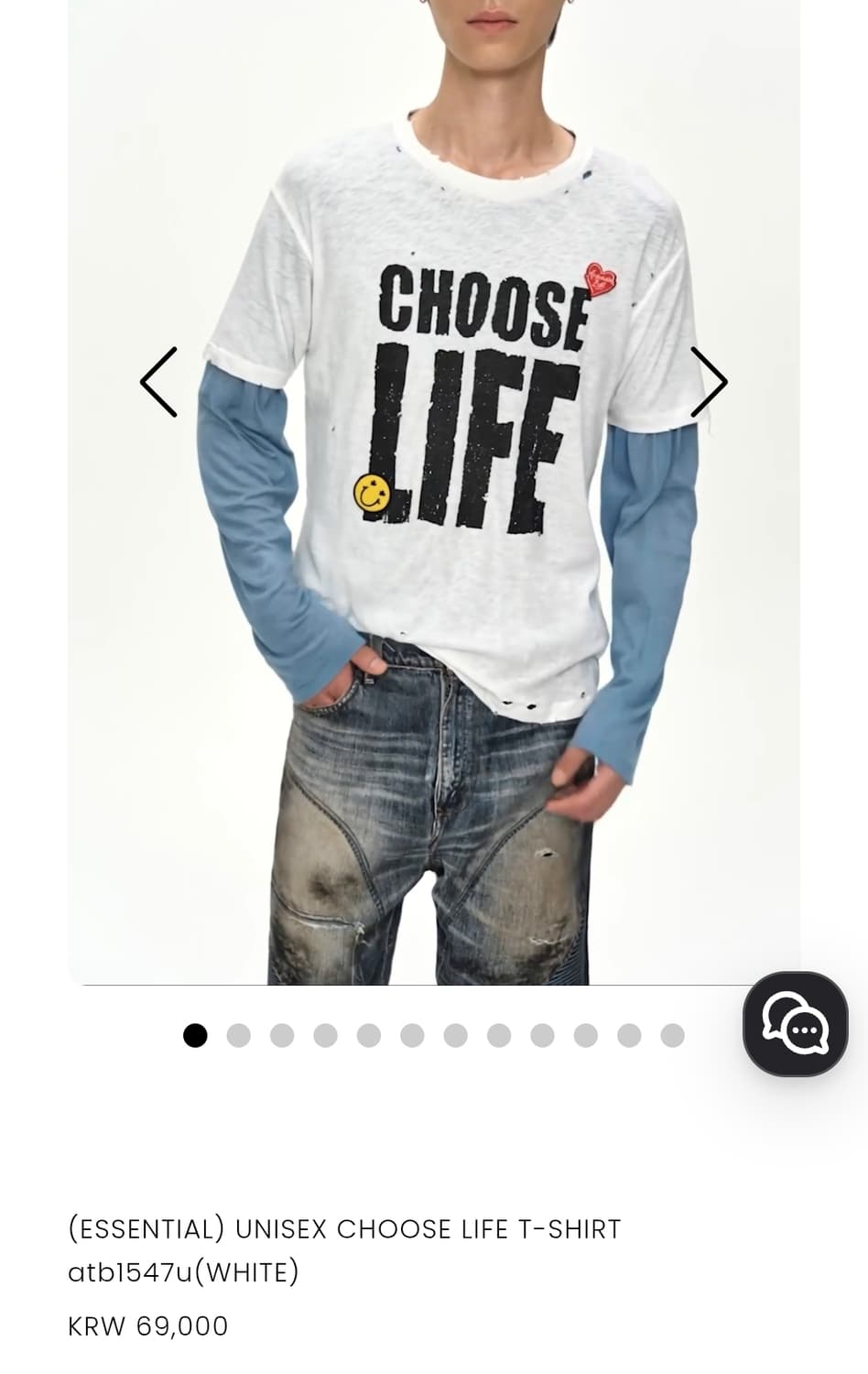 앤더슨벨 choose life 티셔츠 상품이미지3