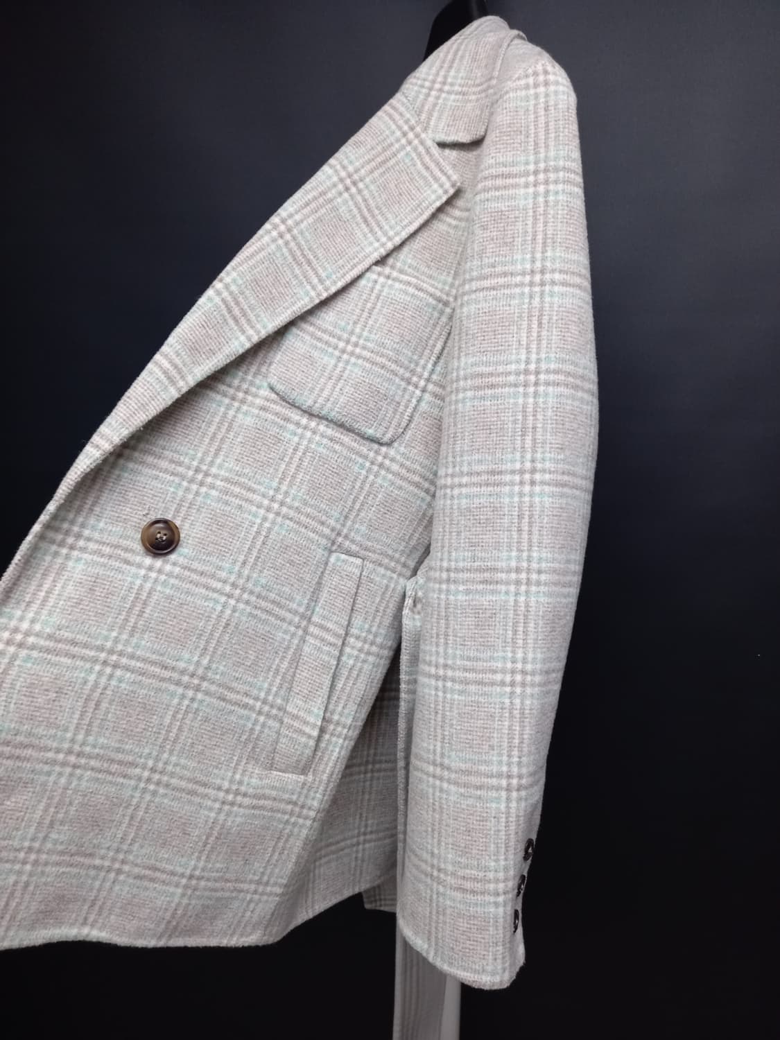 새 JJ-RO 제이제이로 추동 핸드메이드 하프자켓코트 55.66 상품이미지7