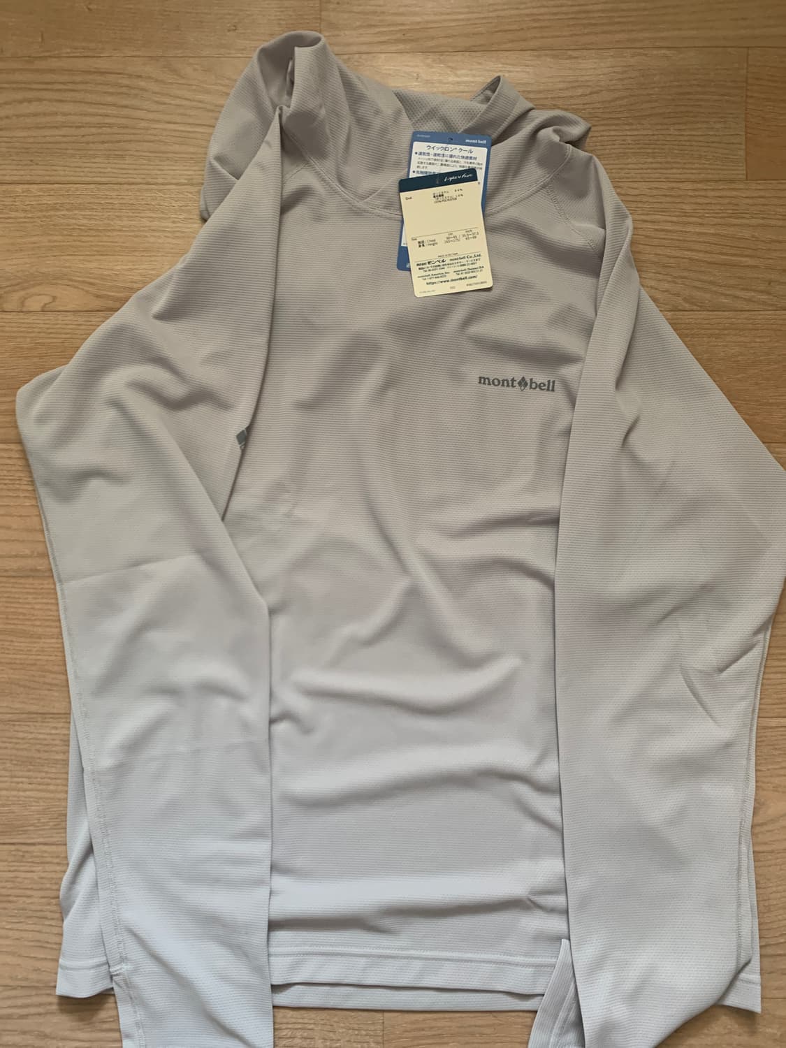 몽벨 후드셔츠 라이트그레이  상품이미지2