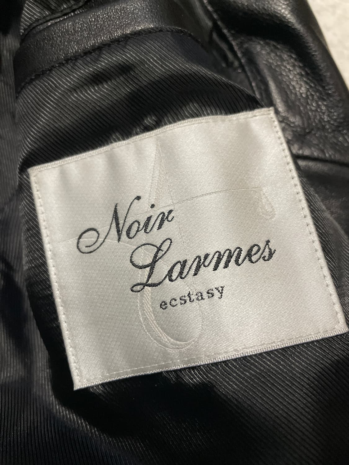 [48] 느와르 라르메스 웨스턴 무드 램스킨 양가죽 바이커 레더 자켓 상품이미지8