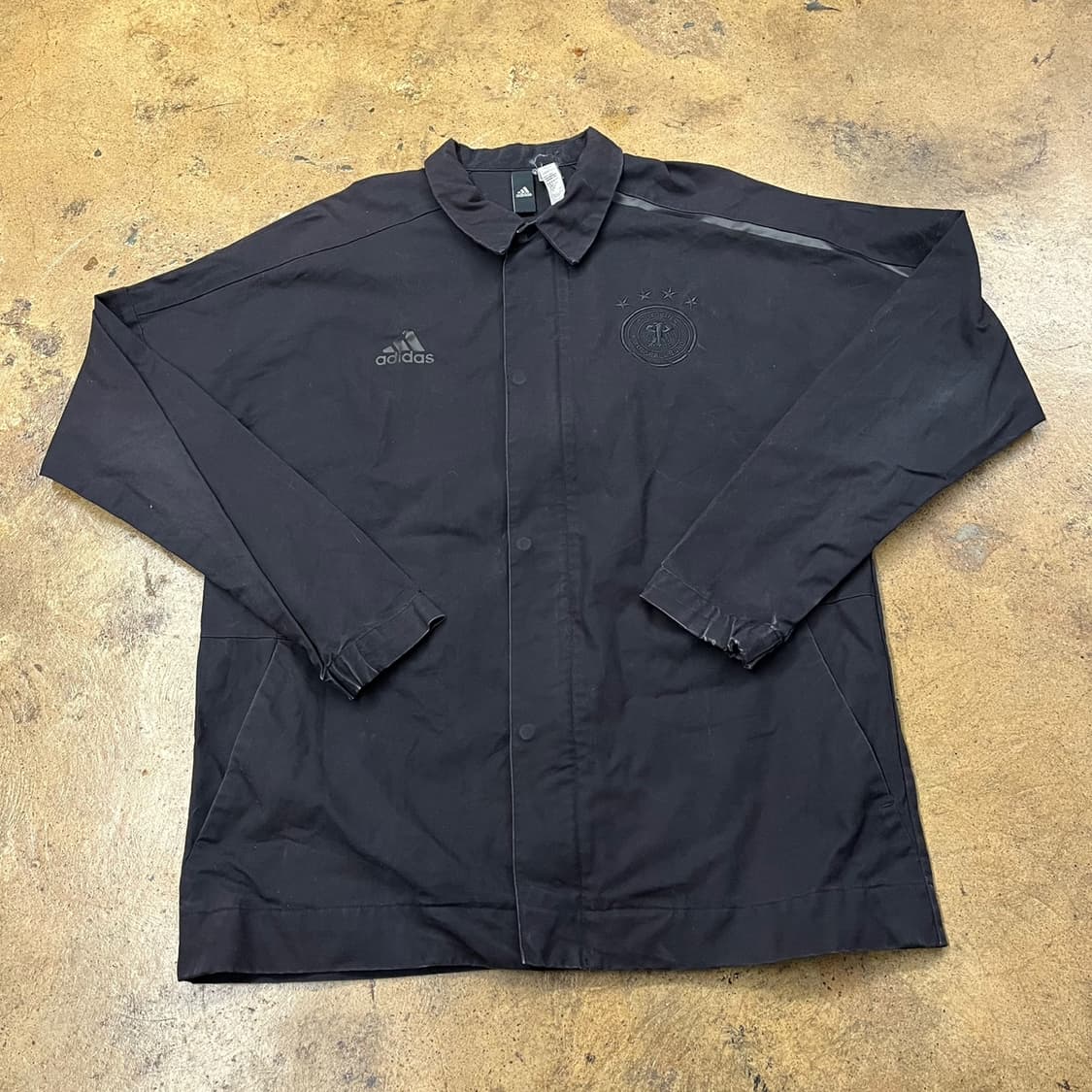 [정품/XL] 아디다스 독일 축구 대표팀 블랙 자켓 b10 상품이미지2