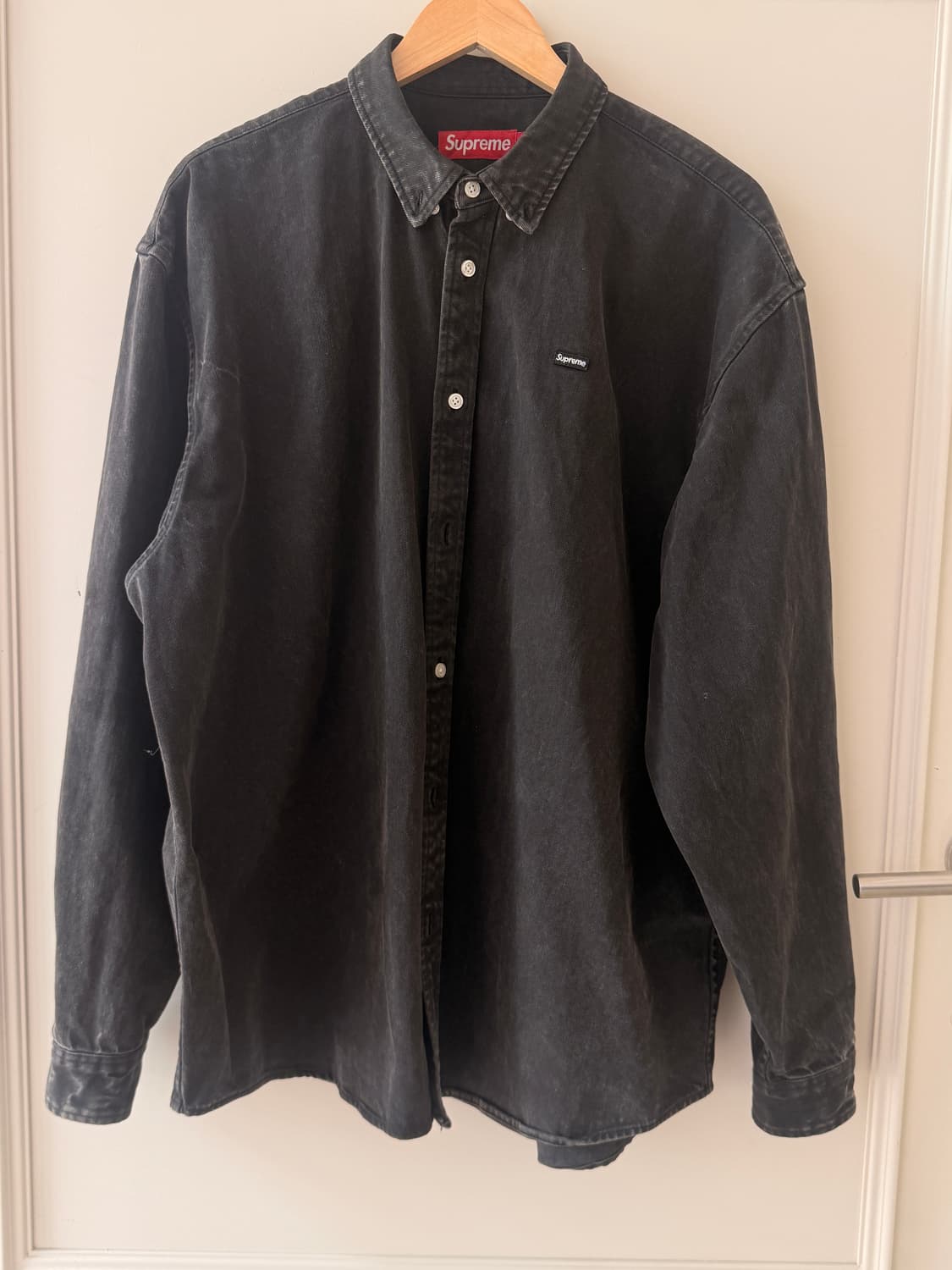 슈프림( SUPREME) 스몰박스로고 데님 셔츠 25ss XL 상품이미지1