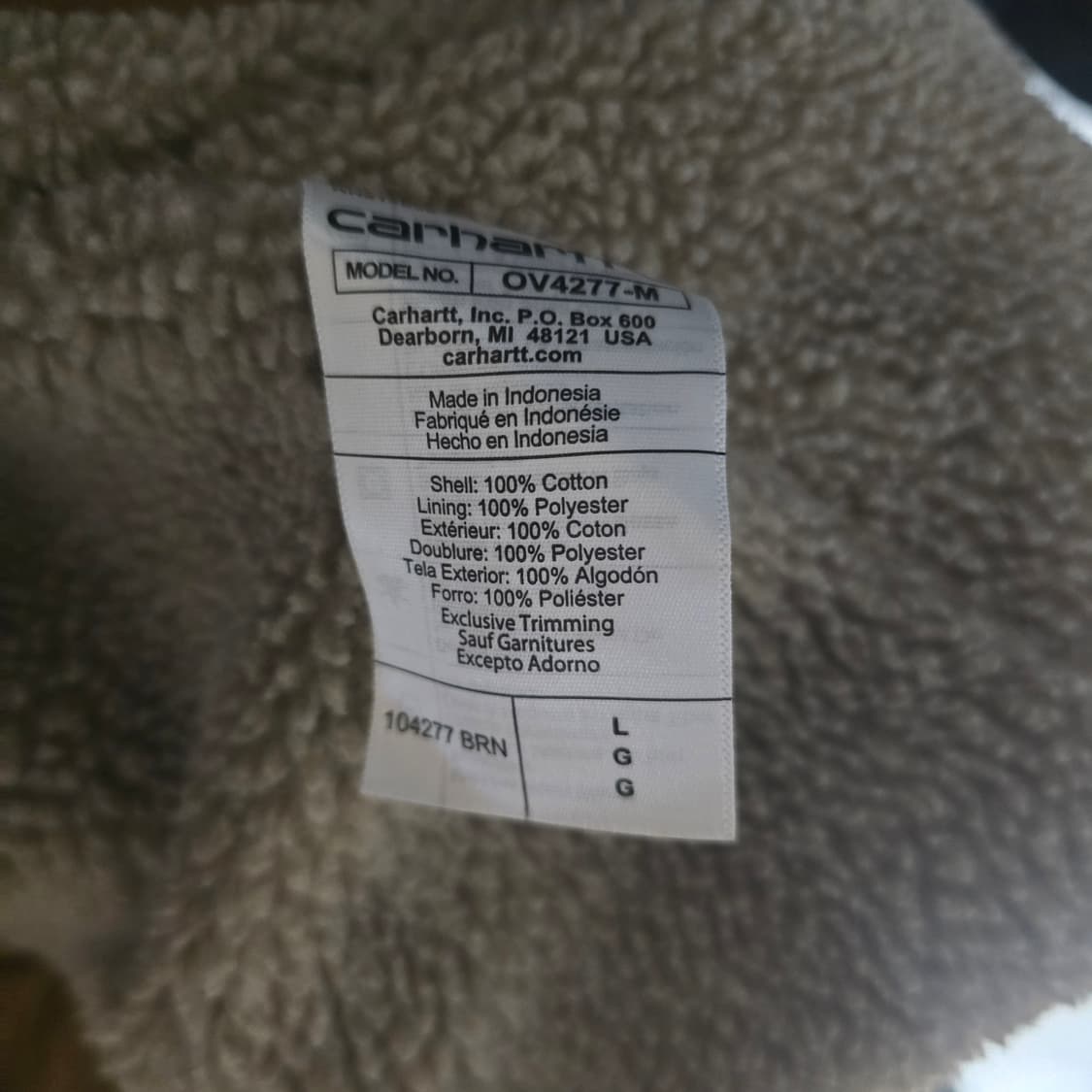 칼하트 워시드 덕 셰르파 조끼 상품이미지2
