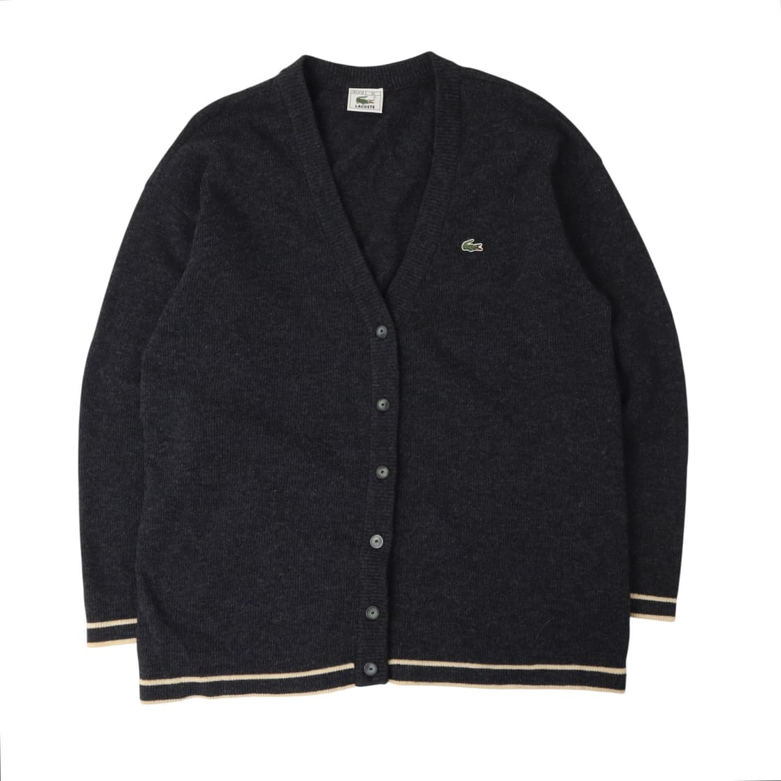 라코스테 챠콜 울 프레피 가디건 상품이미지1