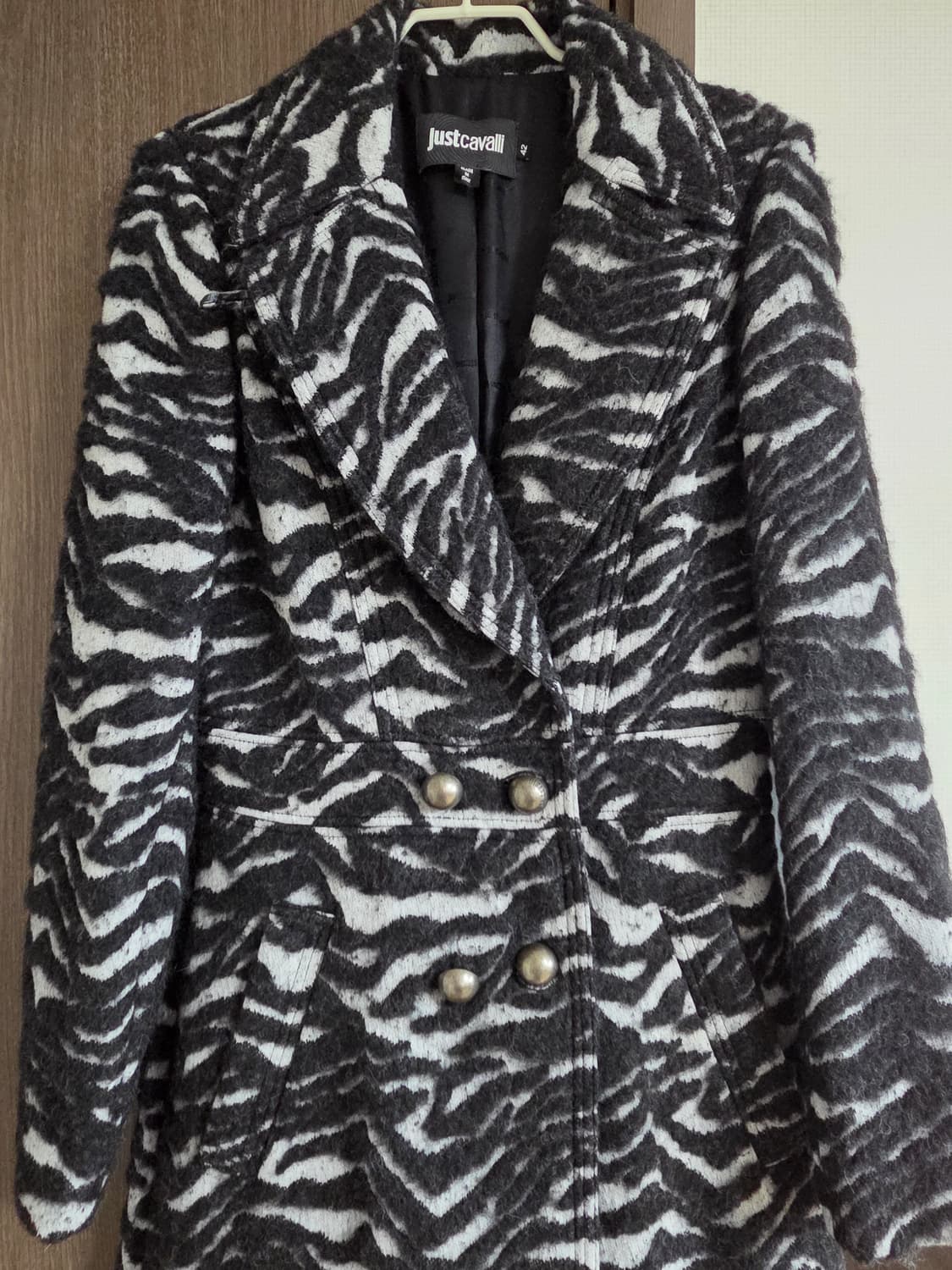 Just Cavalli 얼룩말무늬 롱코트 42(66) 상품이미지1