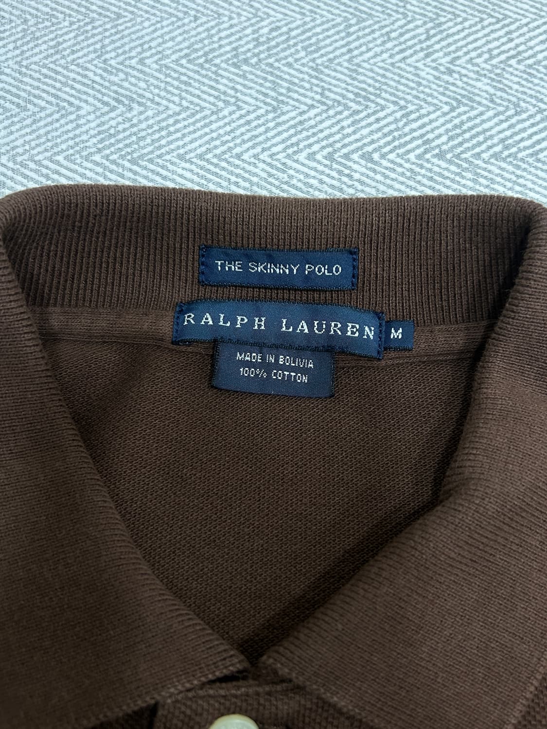 폴로랄프로렌 브라운 슬림핏 폴로셔츠 카라티 M 상품이미지5