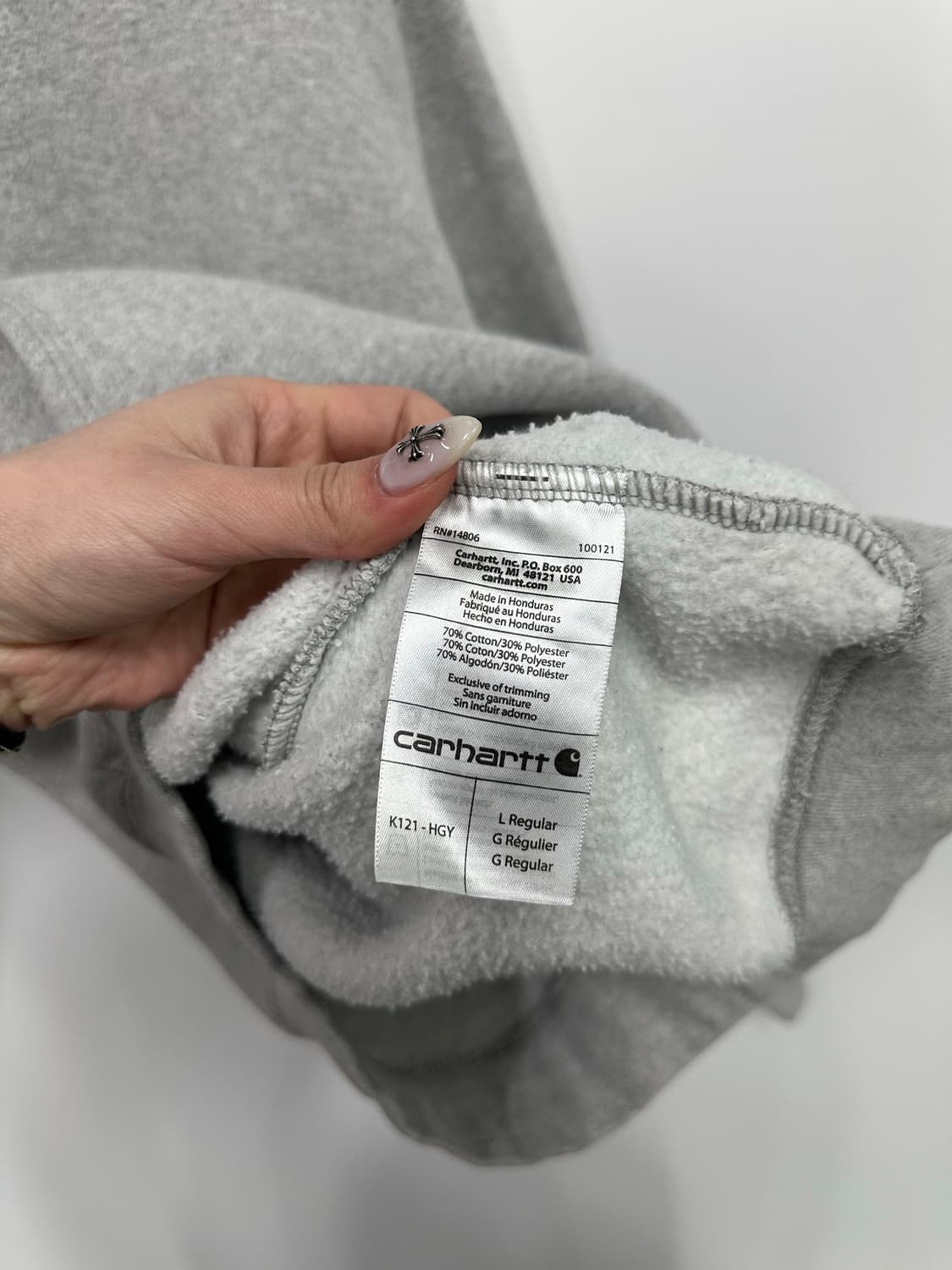 칼하트 그레이 후드티  상품이미지3