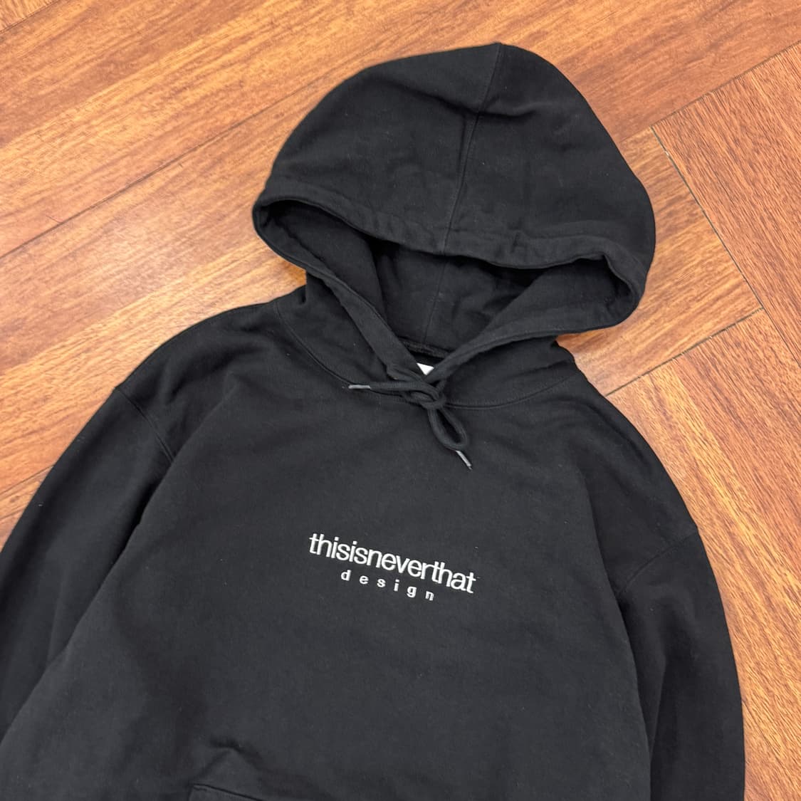 L(105) 디스이즈네버댓 디네댓 블랙 후드 티셔츠  상품이미지2