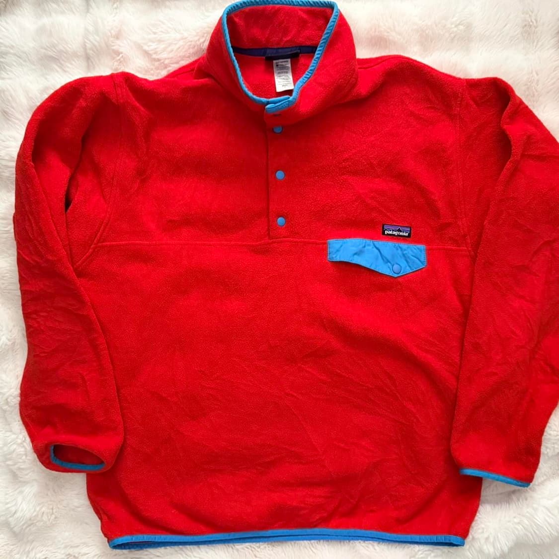 10s 파타고니아 신칠라 스냅-T 레드/스카이블루 상품이미지1