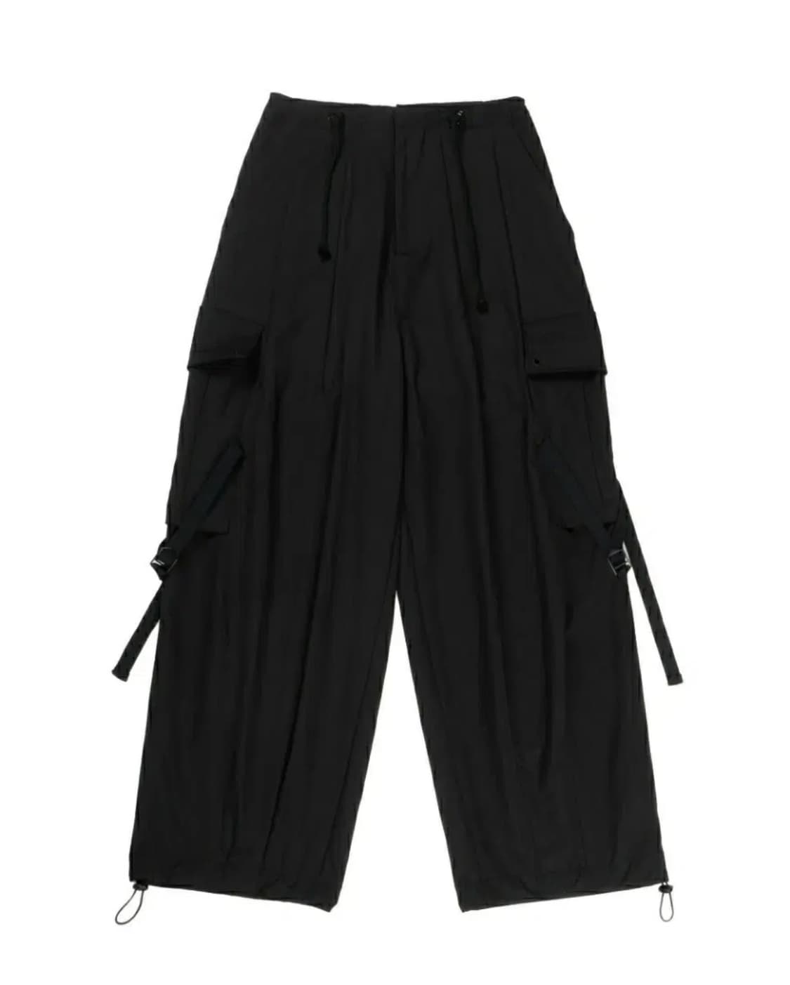 우화 STRAP WIDE CARGO PT카고 팬츠 바지 블랙 상품이미지5