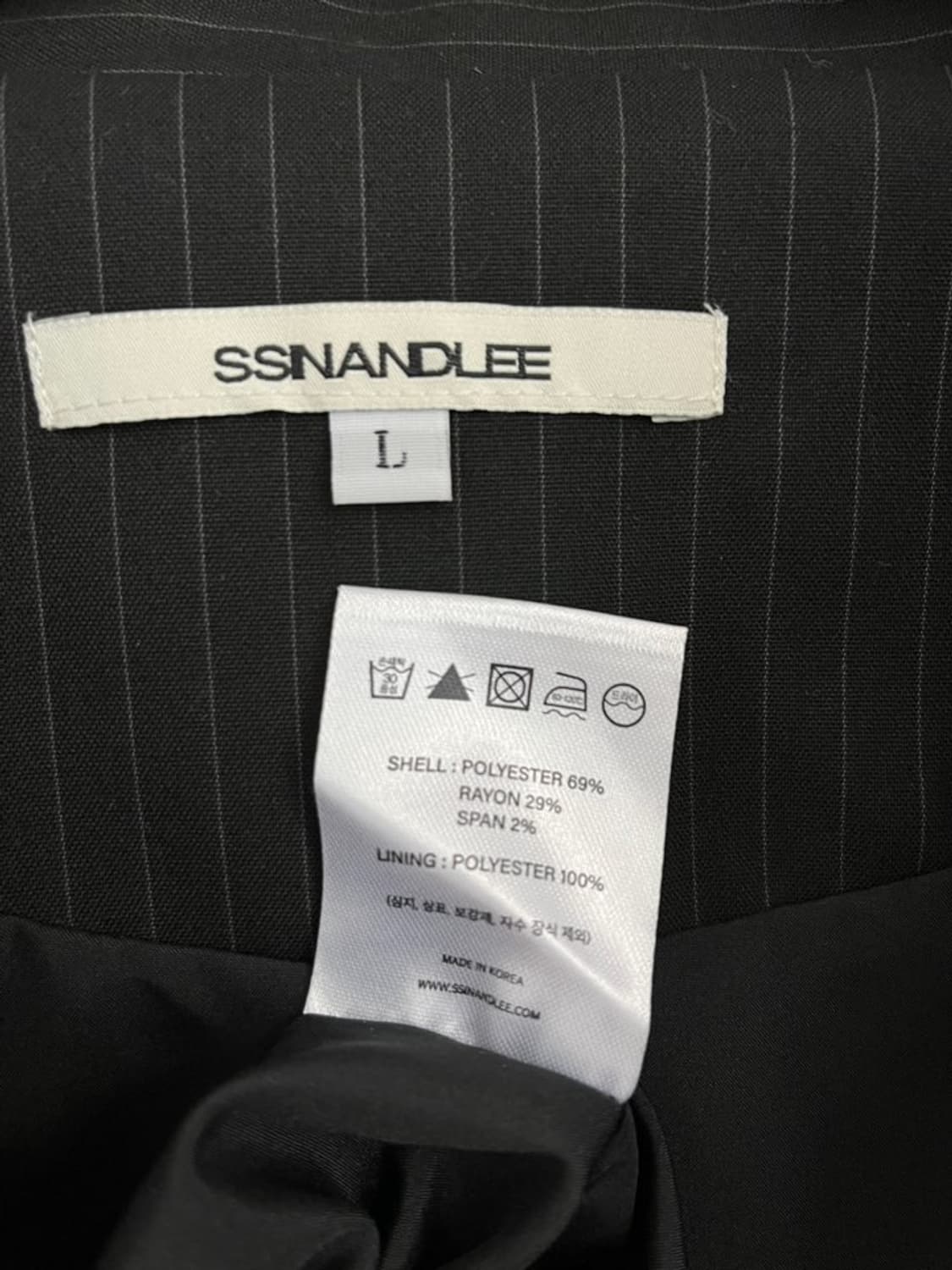 신앤리 핀스트라이프 해링턴 자켓/#3390 상품이미지3