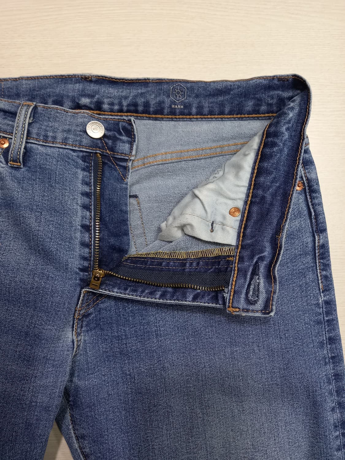 30 빅E리바이스502 약기모 워싱 스판 슬림일자진 30-181 상품이미지6