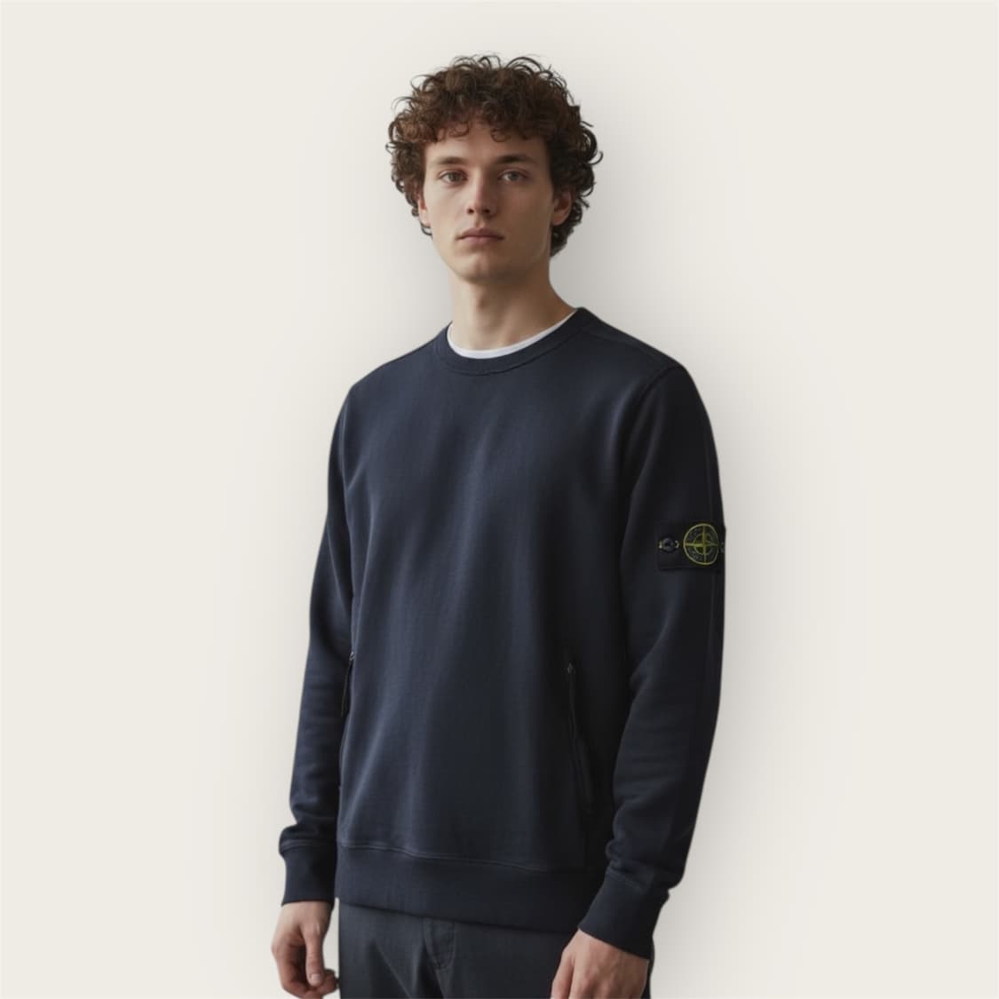 .L/ 스톤아일랜드 2-Pocket 와펜 슬리브 맨투맨 상품이미지1