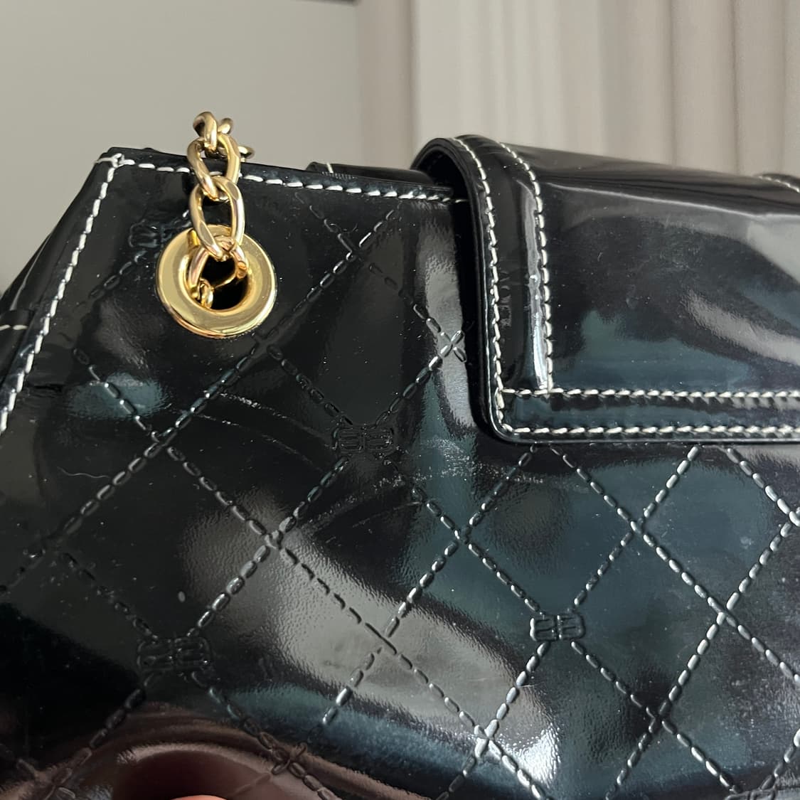 BALENCIAGA 00's Enamel Shoulder Bag (금강) 상품이미지9