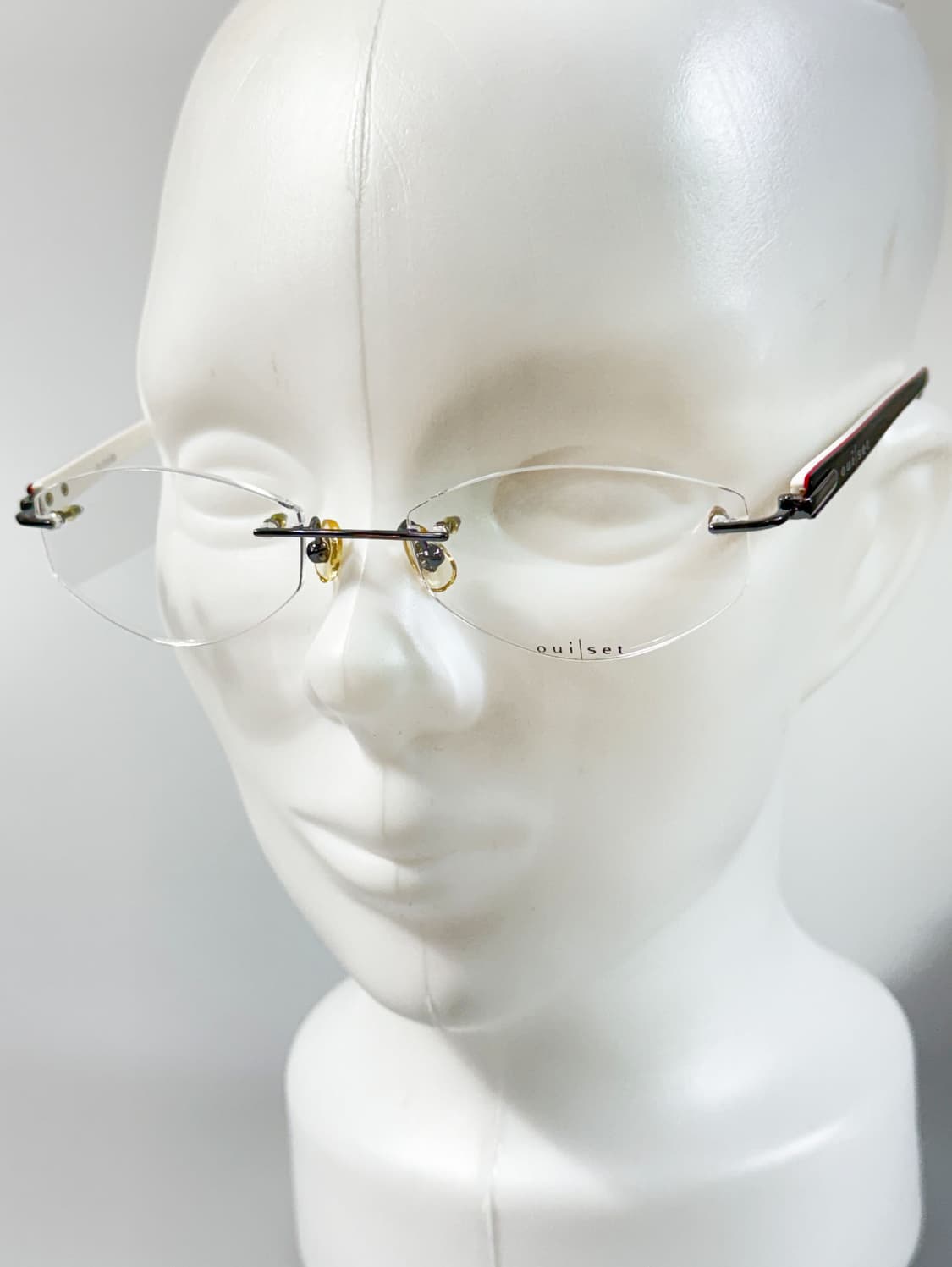 90s OUI SET 무테 오벌 프레임 빈티지 안경 상품이미지8