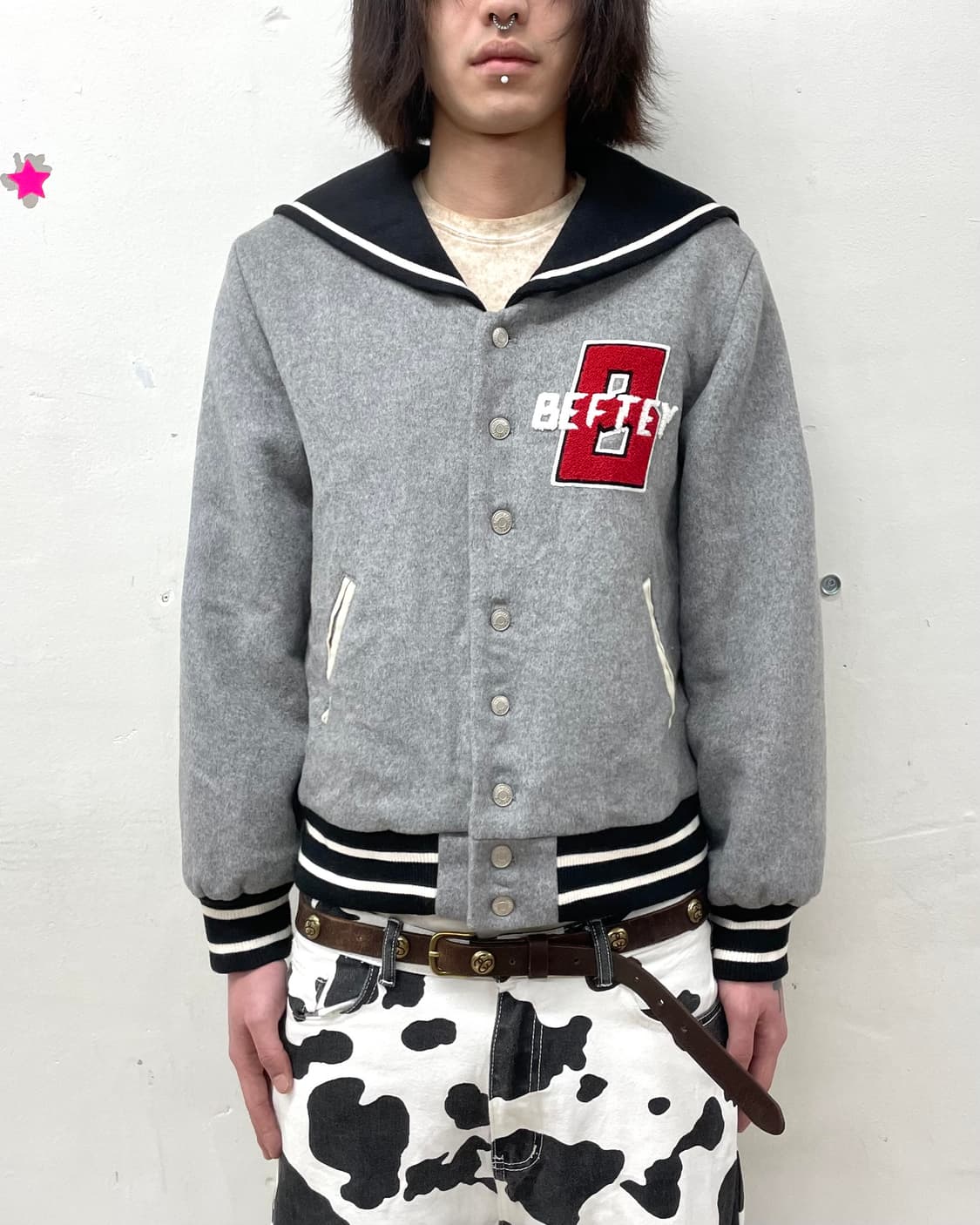 Betty Cape Gray Jacket 상품이미지1