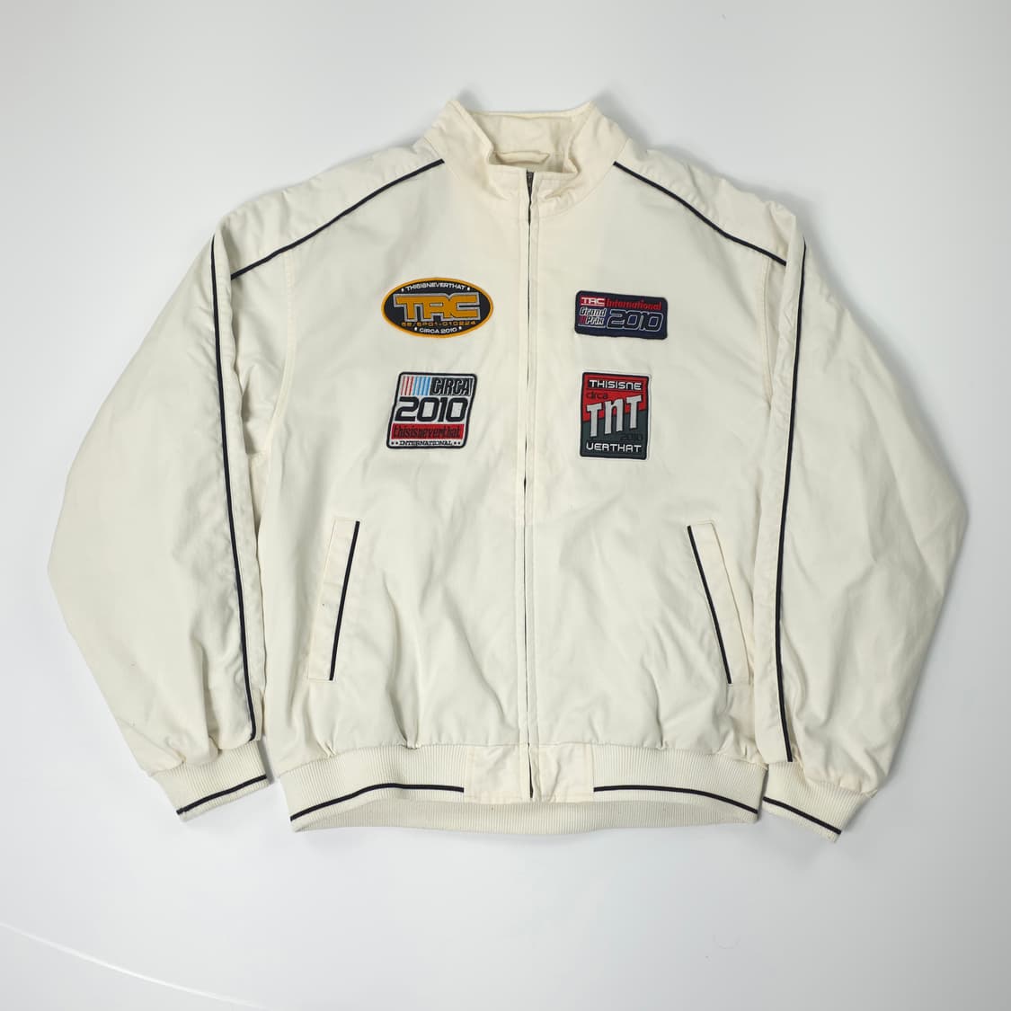 디스이즈네버댓 TRC 레이싱 자켓 아이보리 (L) 상품이미지1