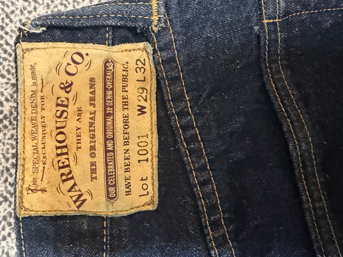 웨어하우스 인디고 데님팬츠 1001 29사이즈 판매 상품이미지5