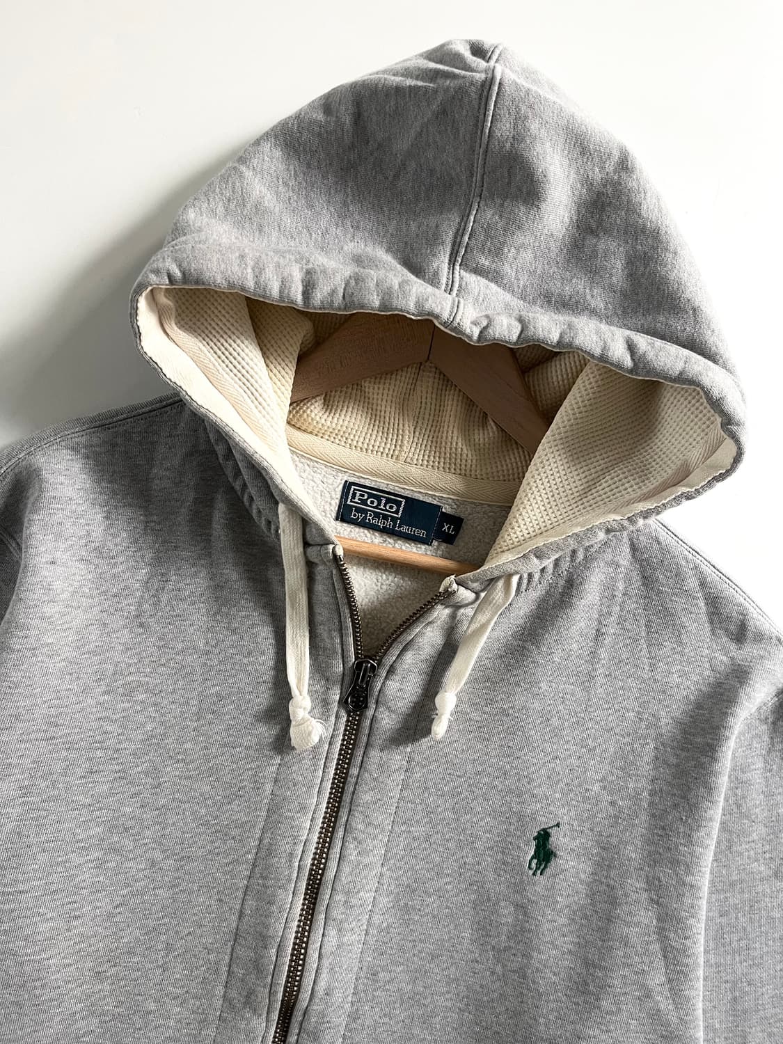 Polo 폴로 랄프로렌 그레이 써멀 후드집업 상품이미지4