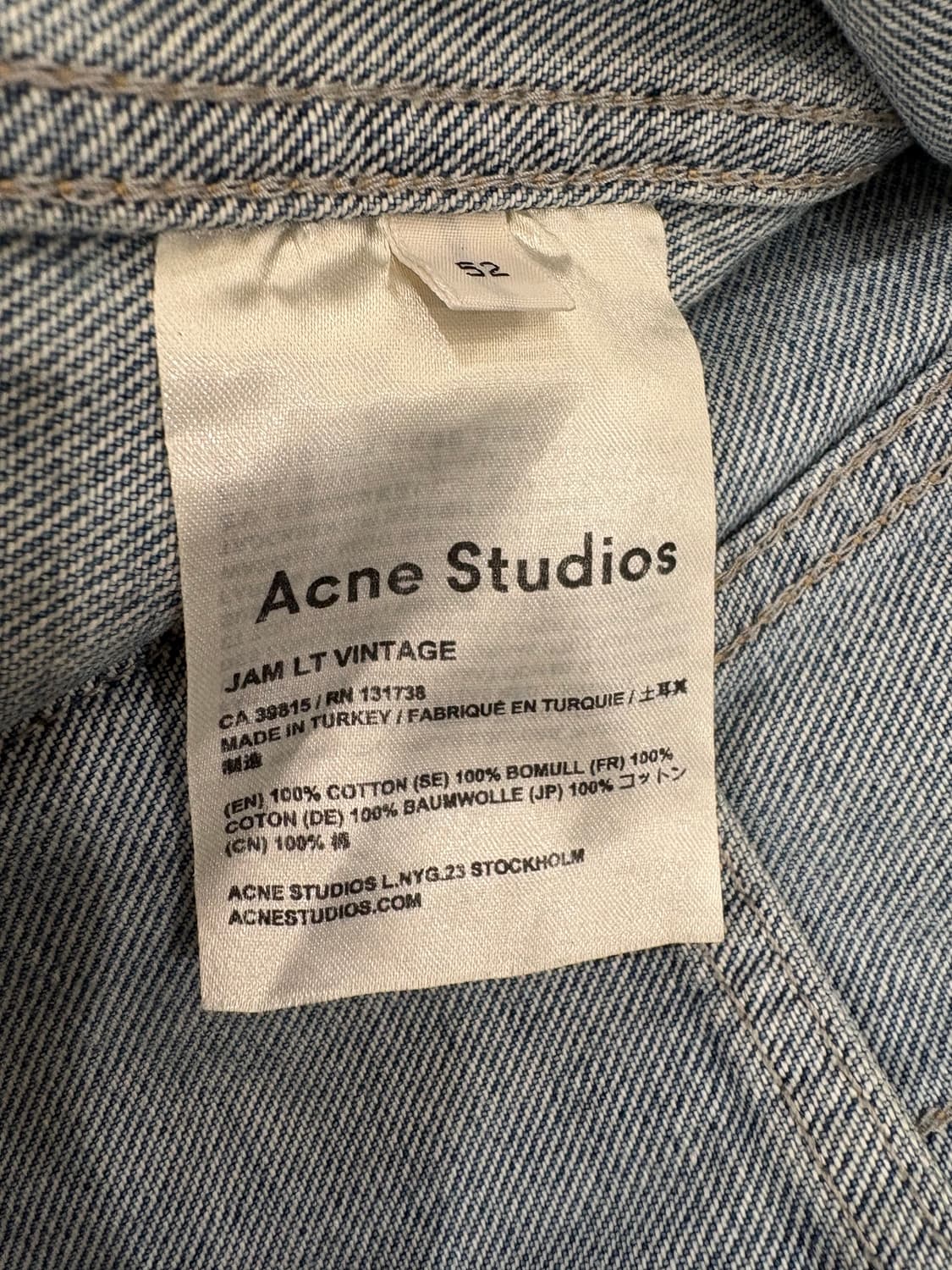 아크네 스튜디오 데님 자켓 상품이미지6