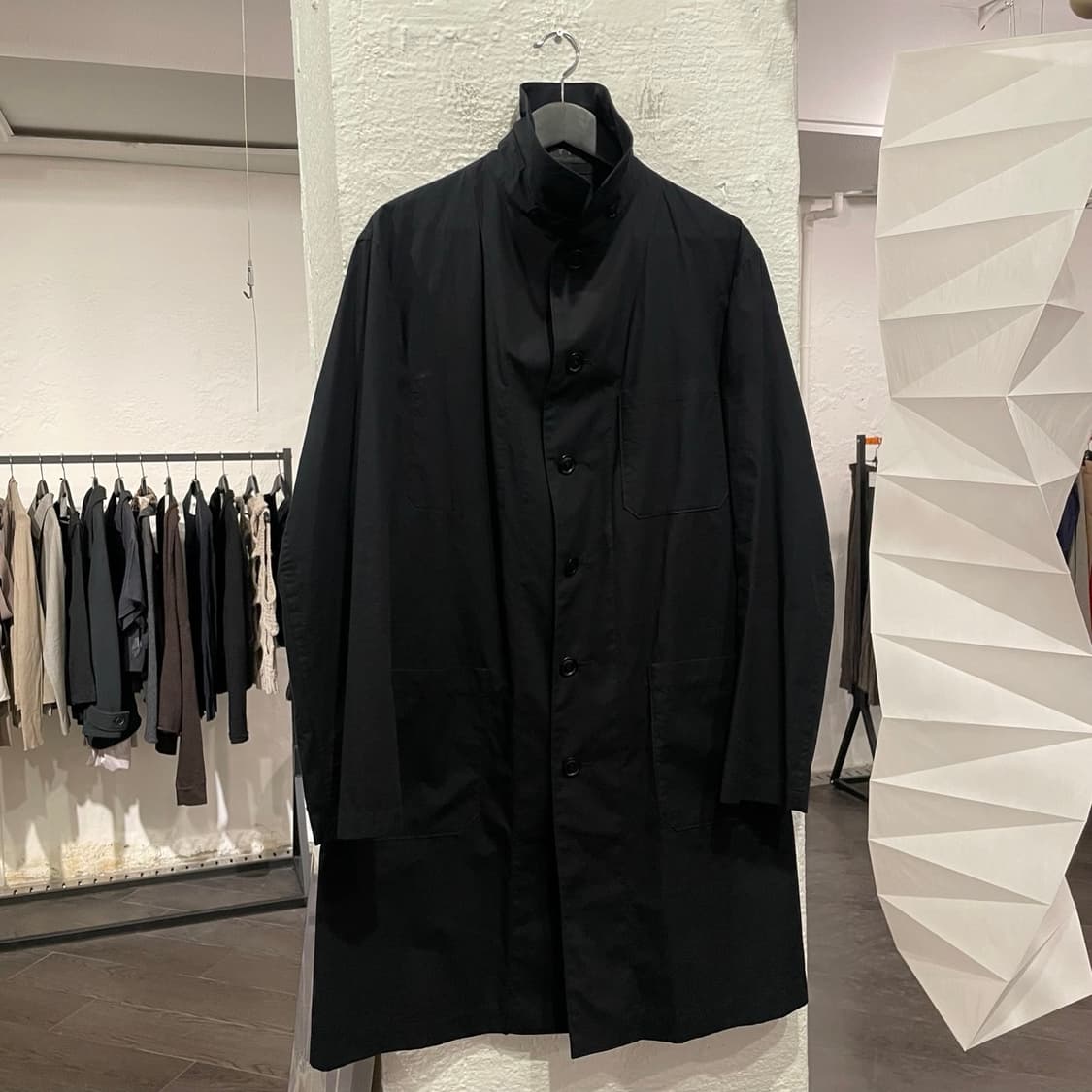 요지야마모토 하이넥 셔츠 코트 상품이미지1