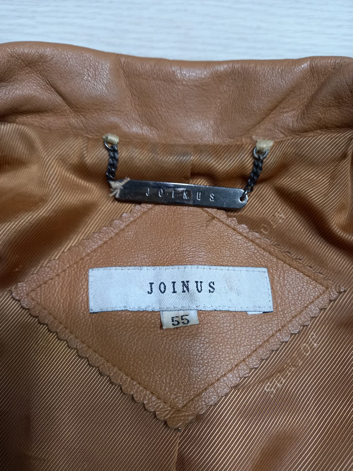 S85 JOINUS 양가죽 자켓 베이지 S-207 상품이미지5