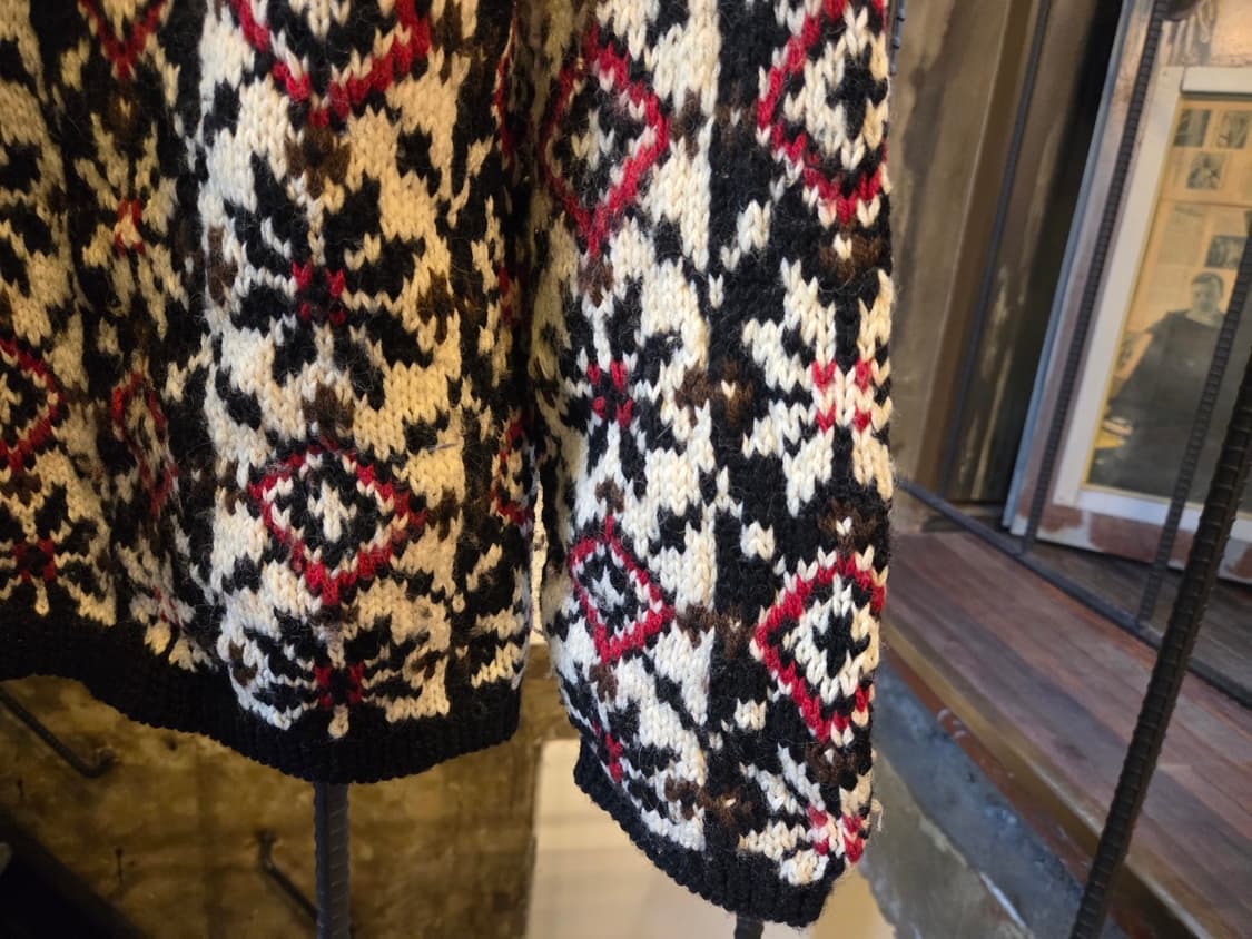 90'S 올드 제이크루 노르딕패턴 니트  상품이미지5