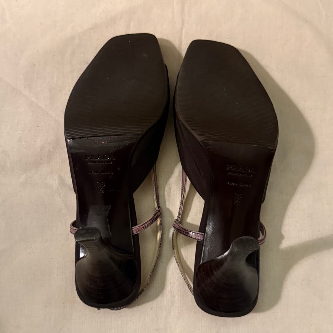 프라다 플로럴 슬링백 샌들 힐 상품이미지7