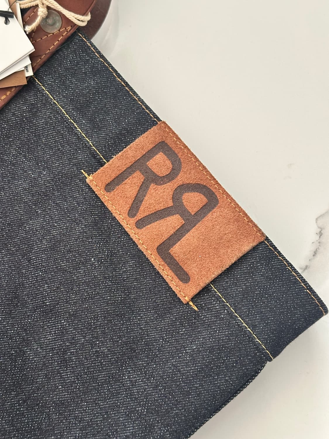 RRL 레더트림 데님 토트백 상품이미지8