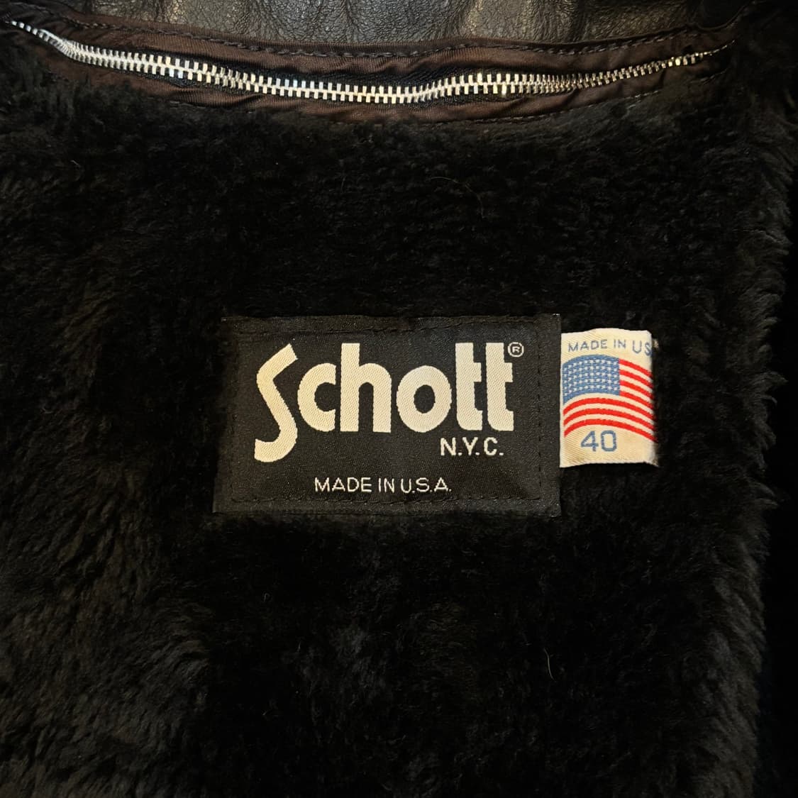 Schott 싱글라이더 레더 자켓 40 내피탈부착 상품이미지9